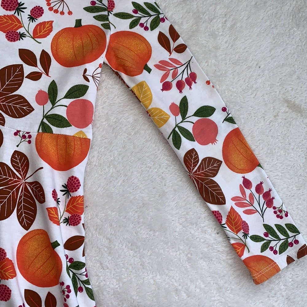 Children’s Place Fall Pumpkins Autumn Print Dress 5T EUC - Picture 5 of 11